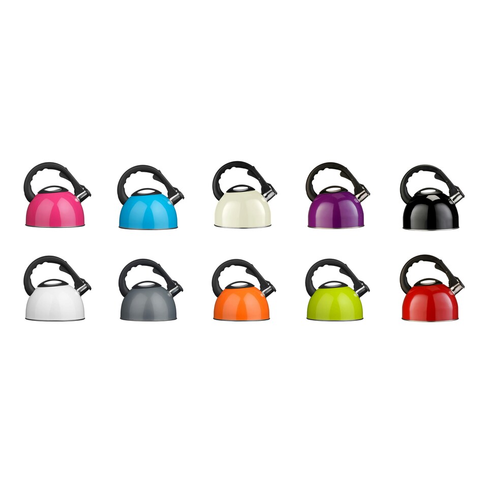 image 1 of Hot Pink 2500ml Whistling Kettle