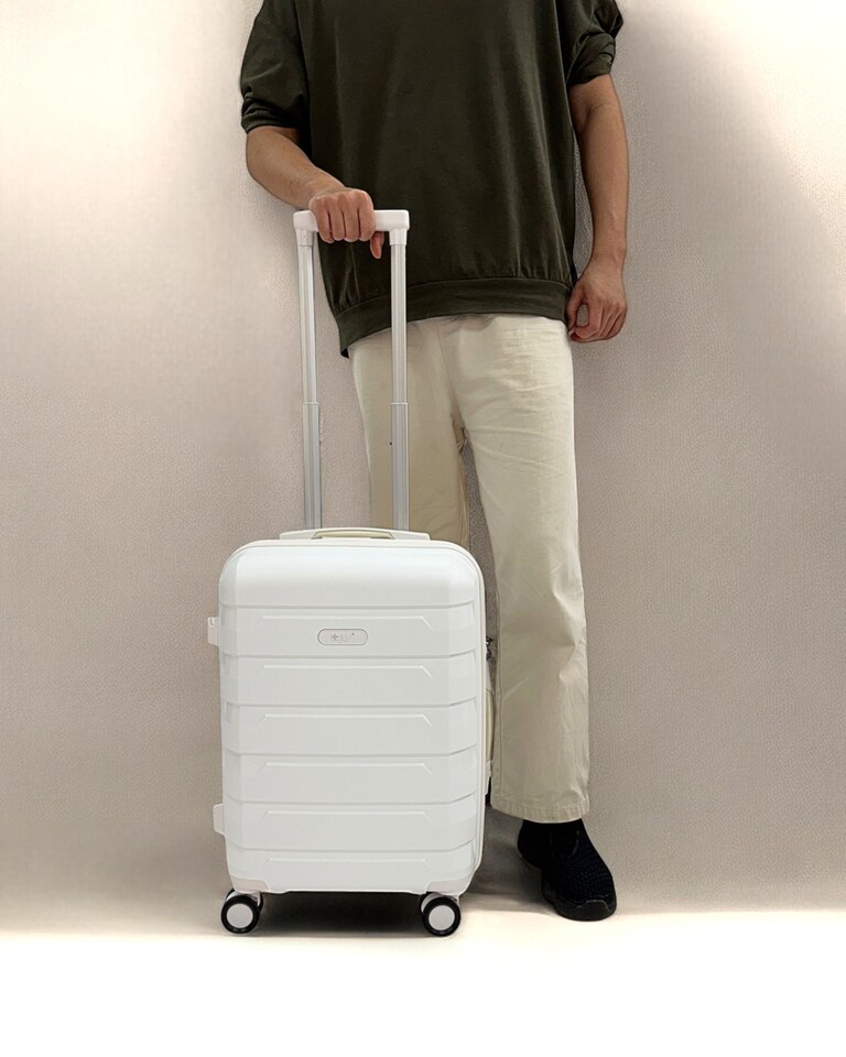 image 1 of Cabin Suitcase Small 20’ Inch Hard Shell Hand Luggage - Lightweight & Durable, USB Charging Port, Secure TSA Lock, Dual Spinner Wheels