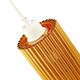 image 5 of Modern Designer Satin Gold Tubular Bells Styled Ceiling Pendant Light Shade | Gold | Gold | 1