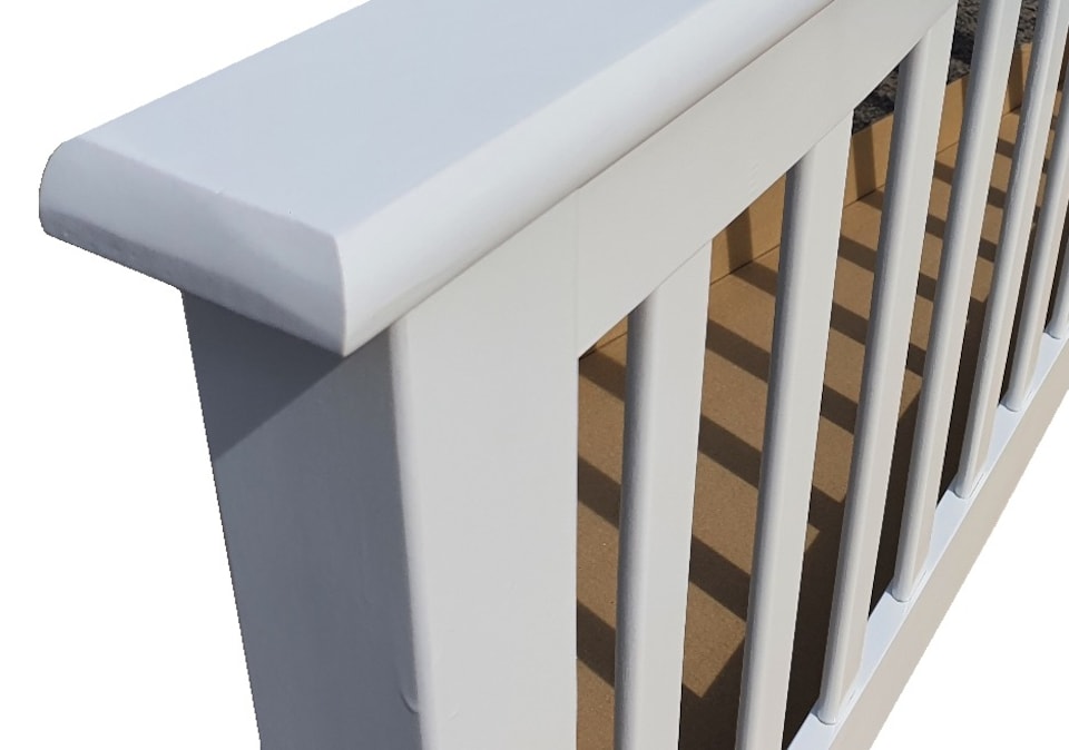 image 1 of 3ft Single Sandra White Wood Headboard.Pure White Finish Wooden Bed Head End, Head Board