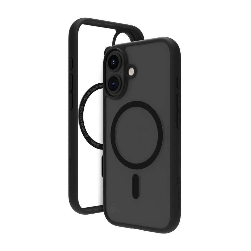 image 1 of Dbramante GN67BL006261 Grenen MagSafe Case - iPhone 16 Plus - Black