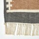 image 3 of Homescapes Jaipur Handwoven Brown and Orange Kilim Wool Hall Runner - 66 x 200 cm | Multi