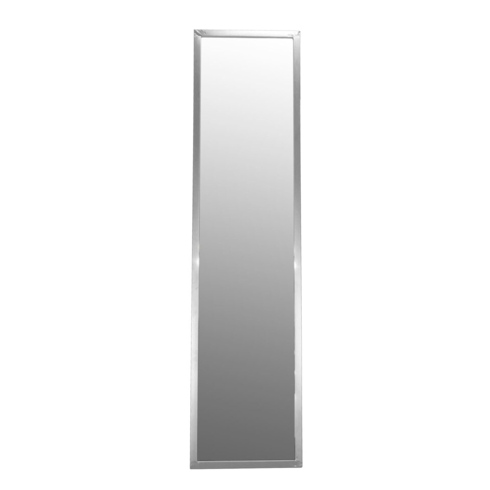image 1 of Harbour Housewares Square Full-Length Mirror - 137cm x 35.5cm - Silver | Silver | Silver