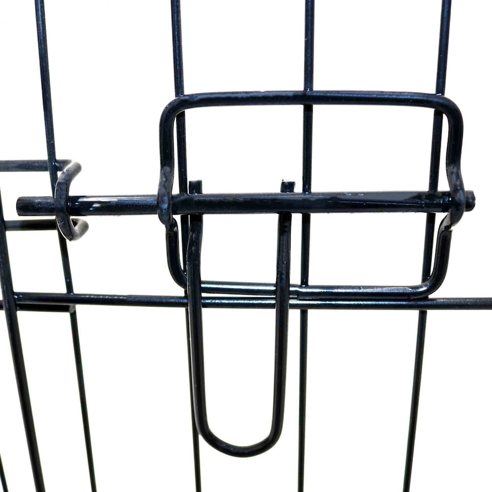 image 1 of Large 91cm Folding Pet Dog Rabbit Run Play Pen Cage Enclosure Fence | Black