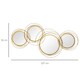 image 7 of HOMCOM Metal Wall Art Decorative Mirror Decor Modern Wall Sculpture 