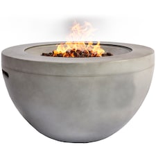 Centurion TABITI Light Grey Lavish Garden & Patio Fire Pit with Stone Finish - Fully Assembled