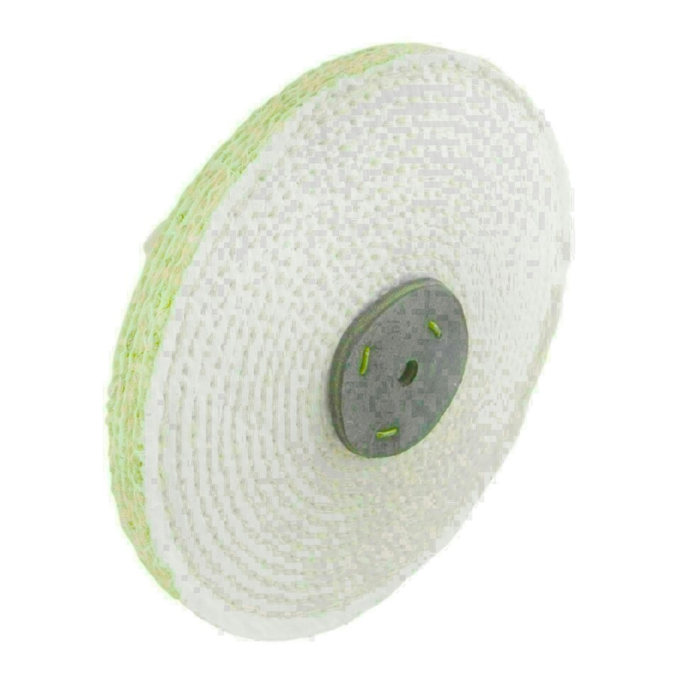 image 1 of Coarse Sisal Fast Cut Buffing Polishing Mop 8" x 0.5" 1 Section 1st Stage Metal
