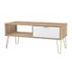 image 4 of Bexley 1 Drawer Coffee Table in White Matt & Bardolino Oak (Ready Assembled) | White | White Matt & Bardolino Oak
