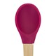 image 4 of Tiny Dining Bamboo Silicone Tip Spoon - Red - Children's Baby Toddler Soft Curved Feeding Weaning Spoon