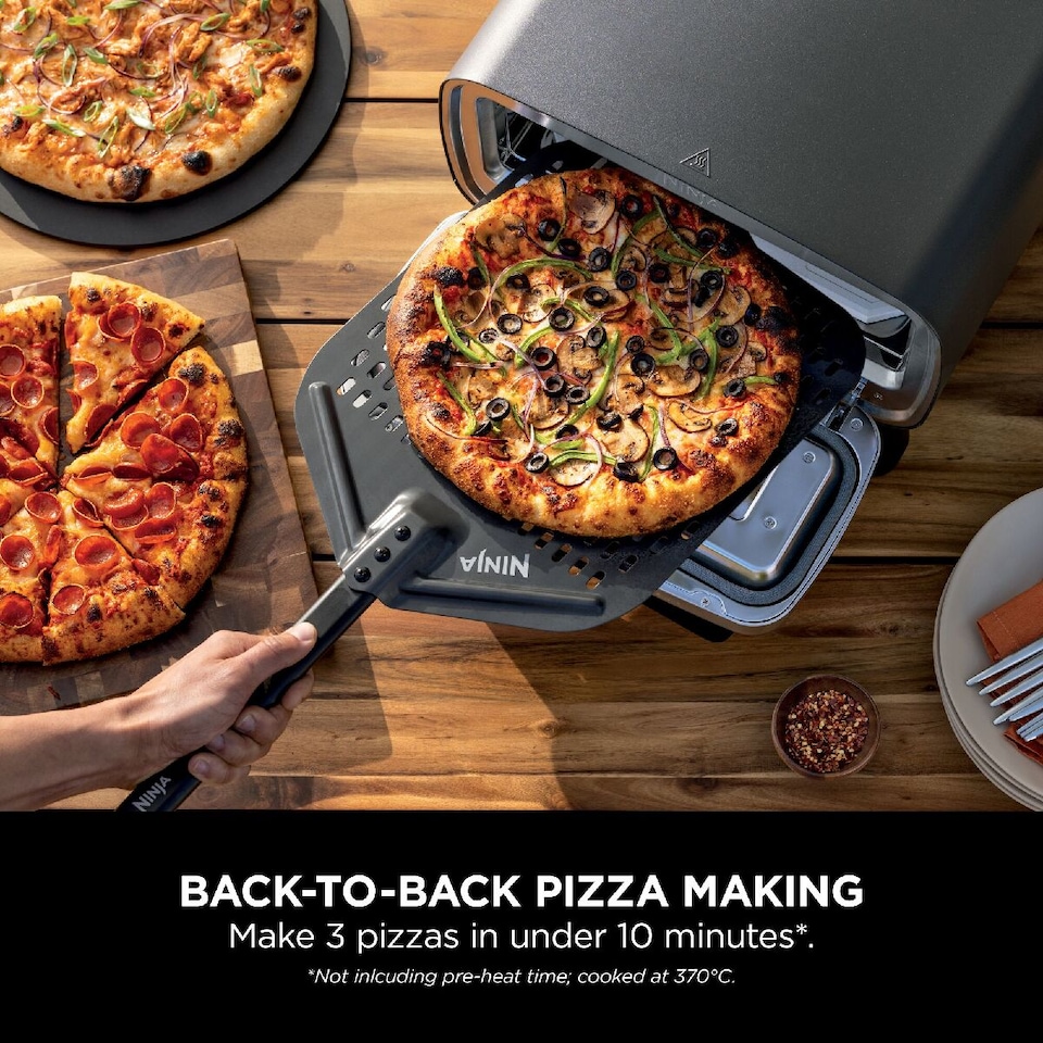 image 1 of Ninja Artisan Outdoor Pizza & Air Fry Oven MO201UK Grey