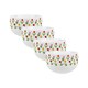 image 1 of Tulips Print Ceramic Bowl - Set of 4