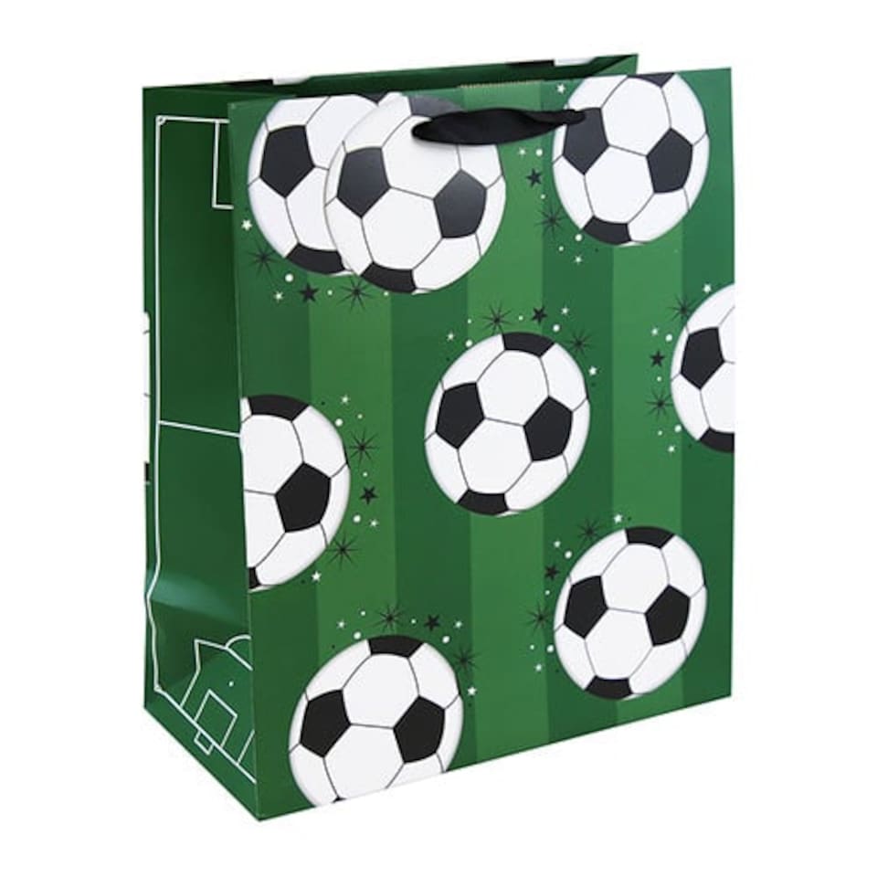 Football Large Green Gift Bag 33cm