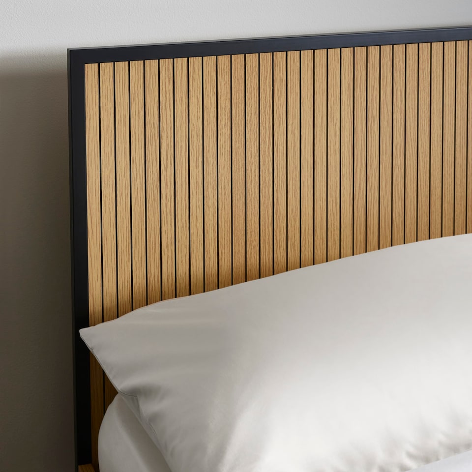 image 1 of Horizon Oak Effect  Bed Frame -  King (150cm)