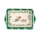 image 1 of Ulster Weavers Christmas Robins Tray - Scatter Green
