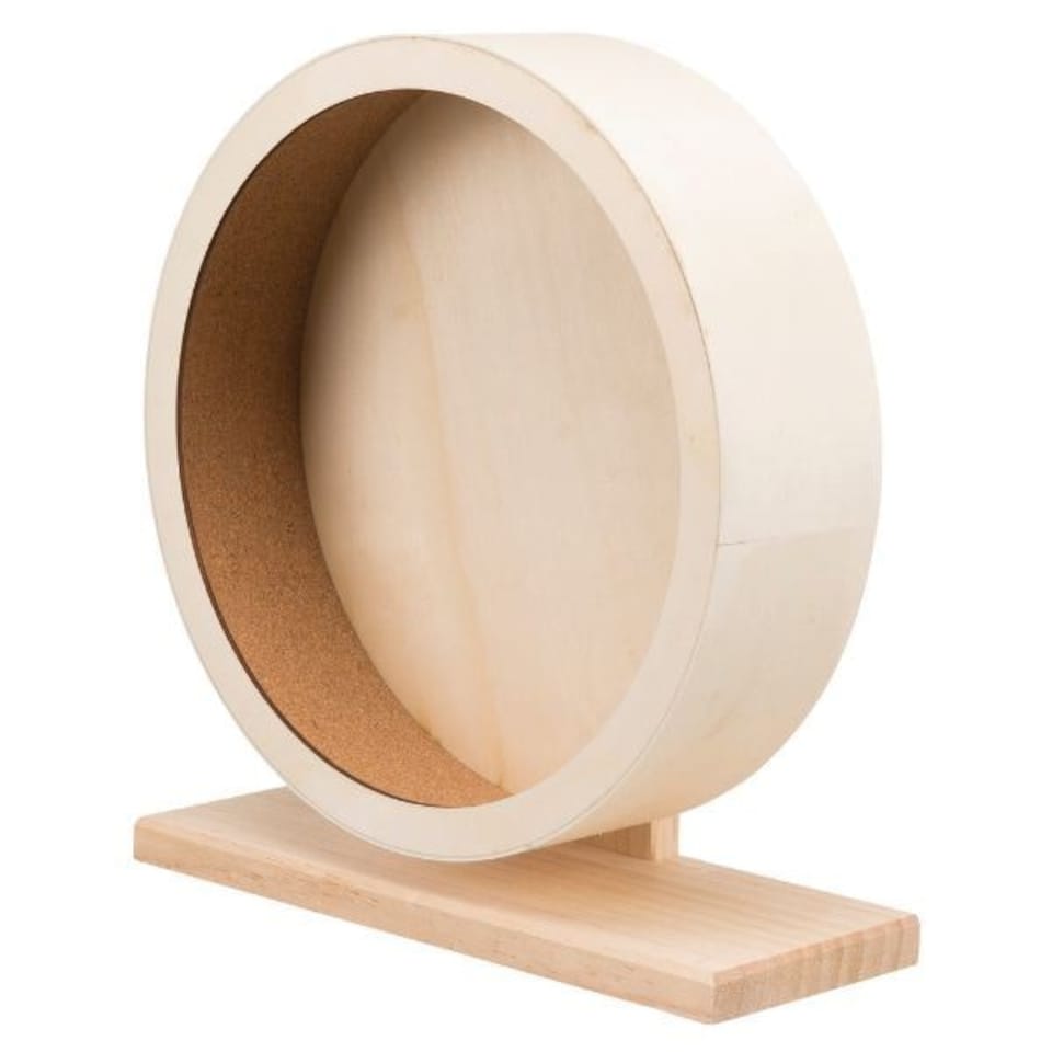 Trixie Small Animal Wooden Exercise Wheel - 33cm