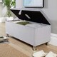 image 1 of Malmo Lift-Up Storage Ottoman Chest Box Grey