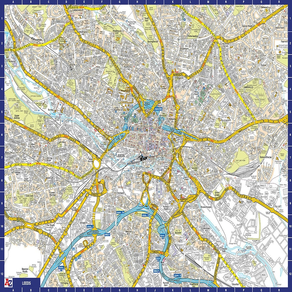 image 1 of A to Z Map of Leeds 1000 Piece Jigsaw