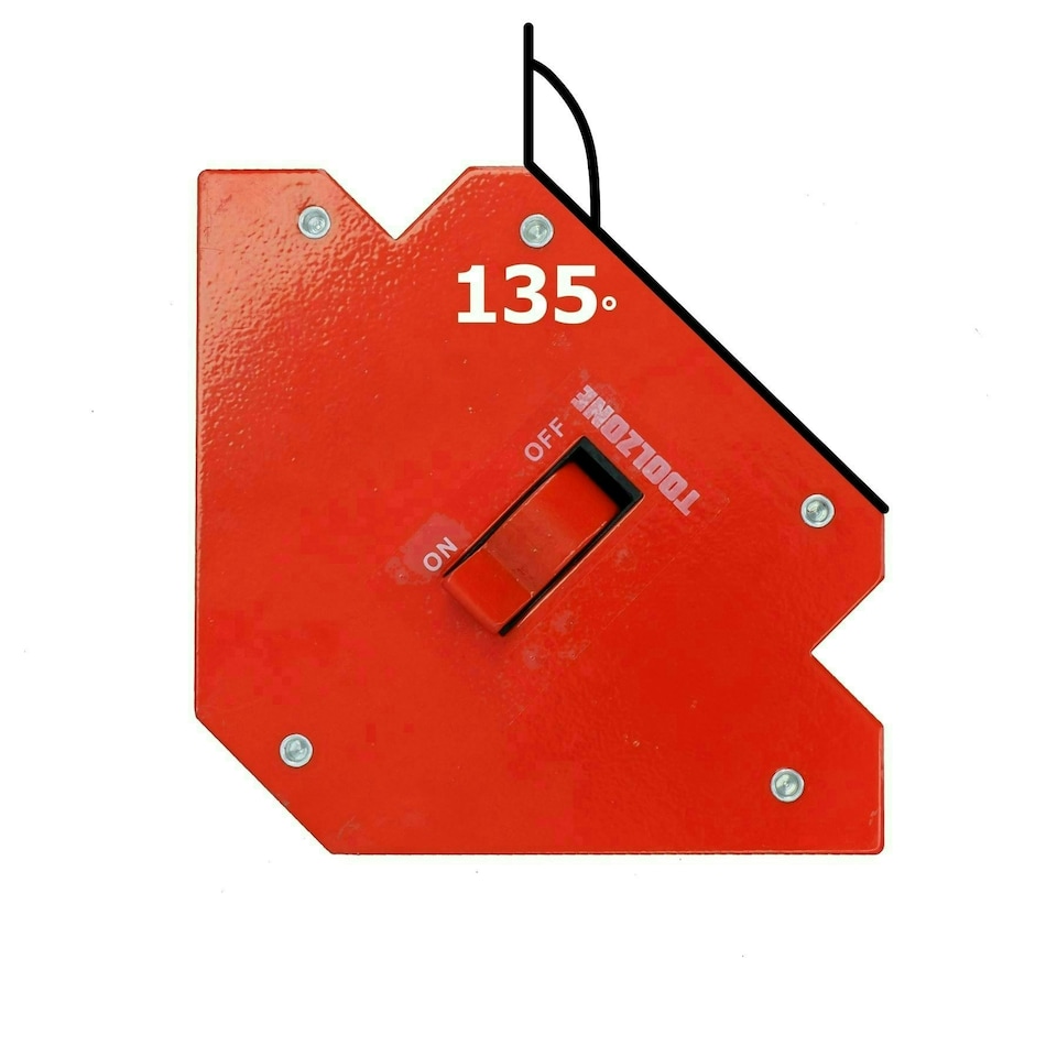 image 1 of 55lb Welding Magnet Holder Support With On Off Switch 45 90 135 Degrees 6pk
