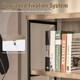 image 6 of COSTWAY 5-Tier Bookshelf Wood Bookcase Display Rack Grey Grey