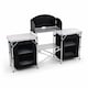 image 4 of Large Portable Folding Outdoor Aluminium Camping Travel Kitchen Work Top | Black