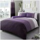 image 1 of VELVETIO Urban Ombre Duvet Cover Set Reversible Polycotton Easy Care Beddings Purple | Single