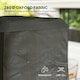 image 3 of Outsunny Heavy Duty Gas Pyramid Outdoor Patio Heater Cover, Black | Black | Black