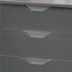 image 6 of HOMCOM Computer Desk w/ Drawers Modern Writing Workstation for Home Office Grey