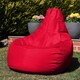 image 3 of icon Recliner Indoor Outdoor Bean Bag Red Bean Bag Chair Red