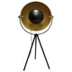 image 5 of Industrial Style Black Tripod Table Lamp | Black | Gold | Large | 1