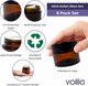image 4 of Cosmetic Amber Glass Jar Set - UV Protection for Powder, Lotion and Cream