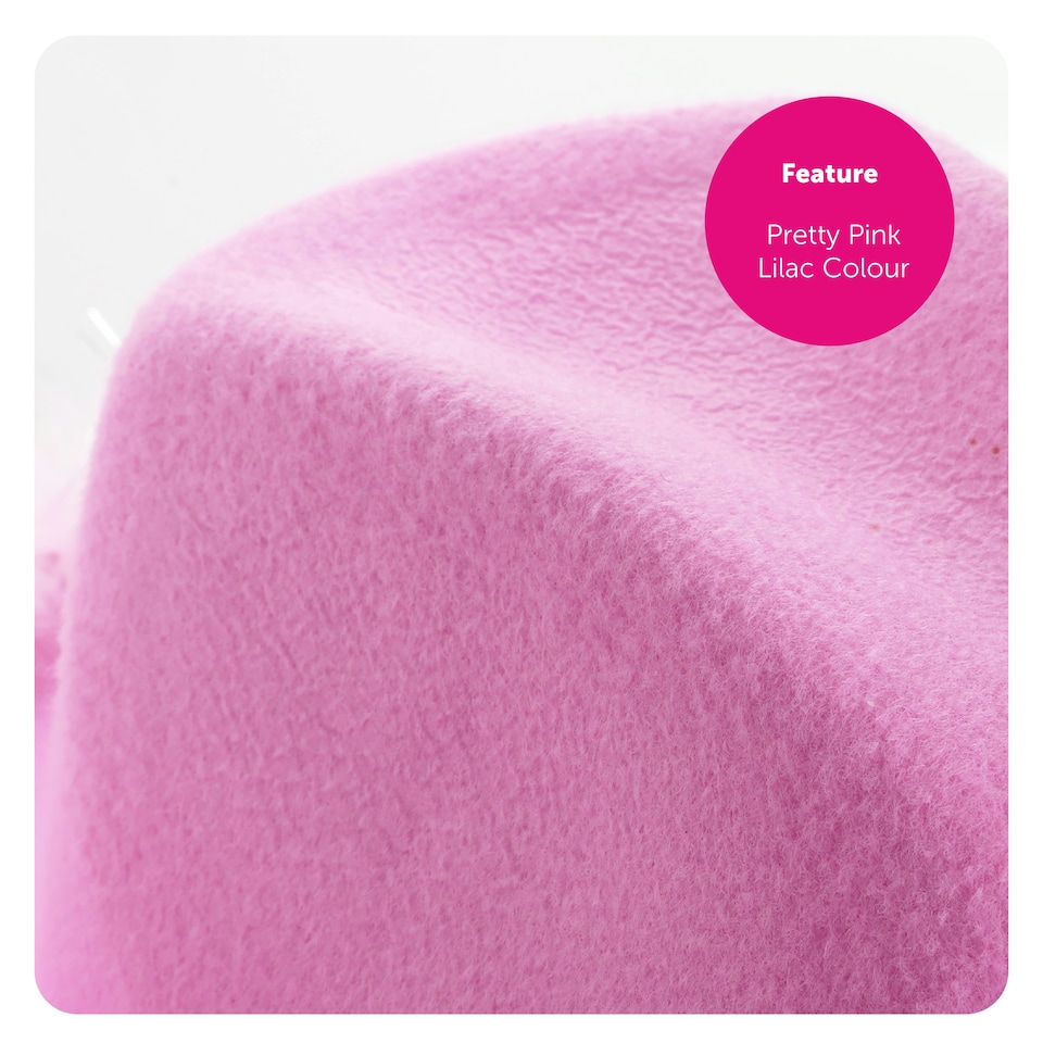 image 1 of Lilac Pink Cowboy Hat with Marabou – Fancy Dress Accessory Pink | One Size