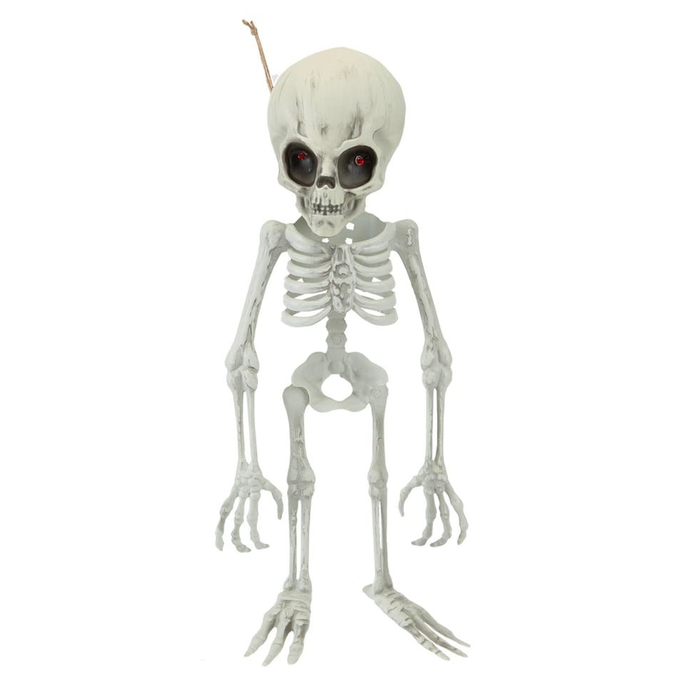 image 1 of PMS Halloween Alien Hanging Skeleton Decoration, White