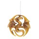 image 1 of Anne Stokes Dragon Medal Hanging Ornament - Gold/Brown - One Size