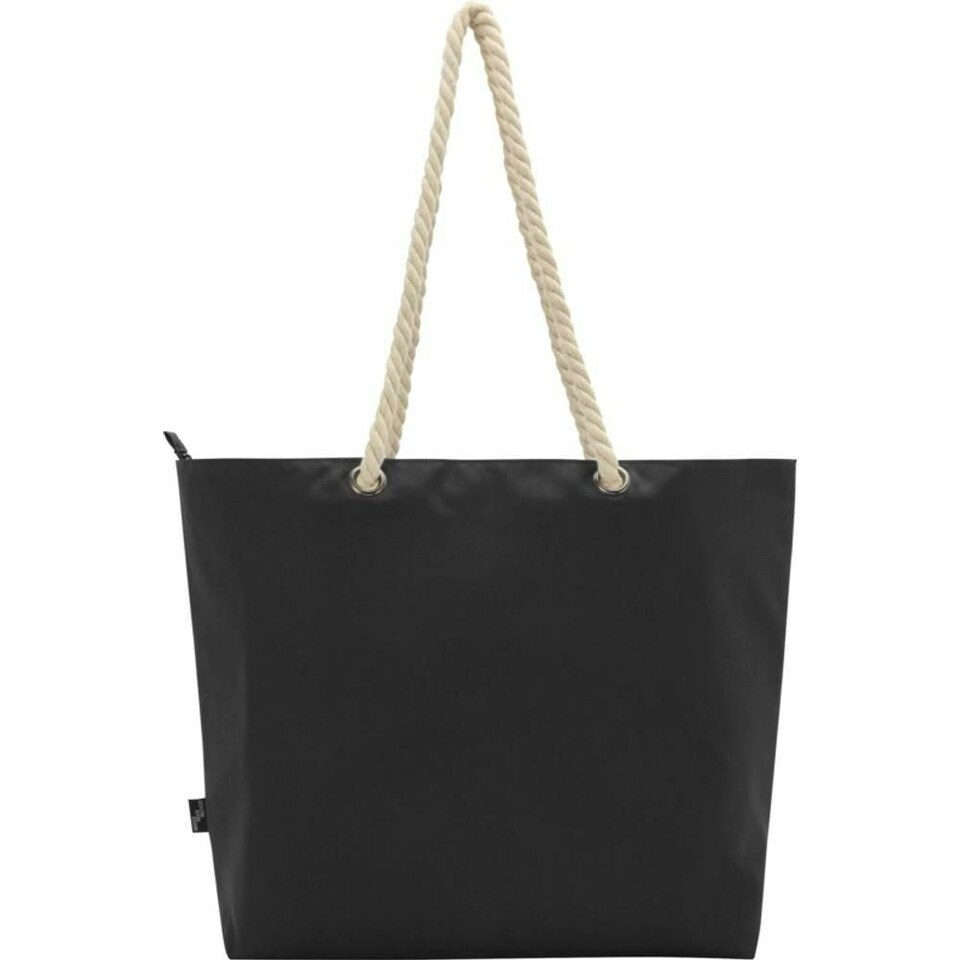 image 1 of Panama Recycled Beach 23L Cooler Tote Bag - Solid Black - One Size