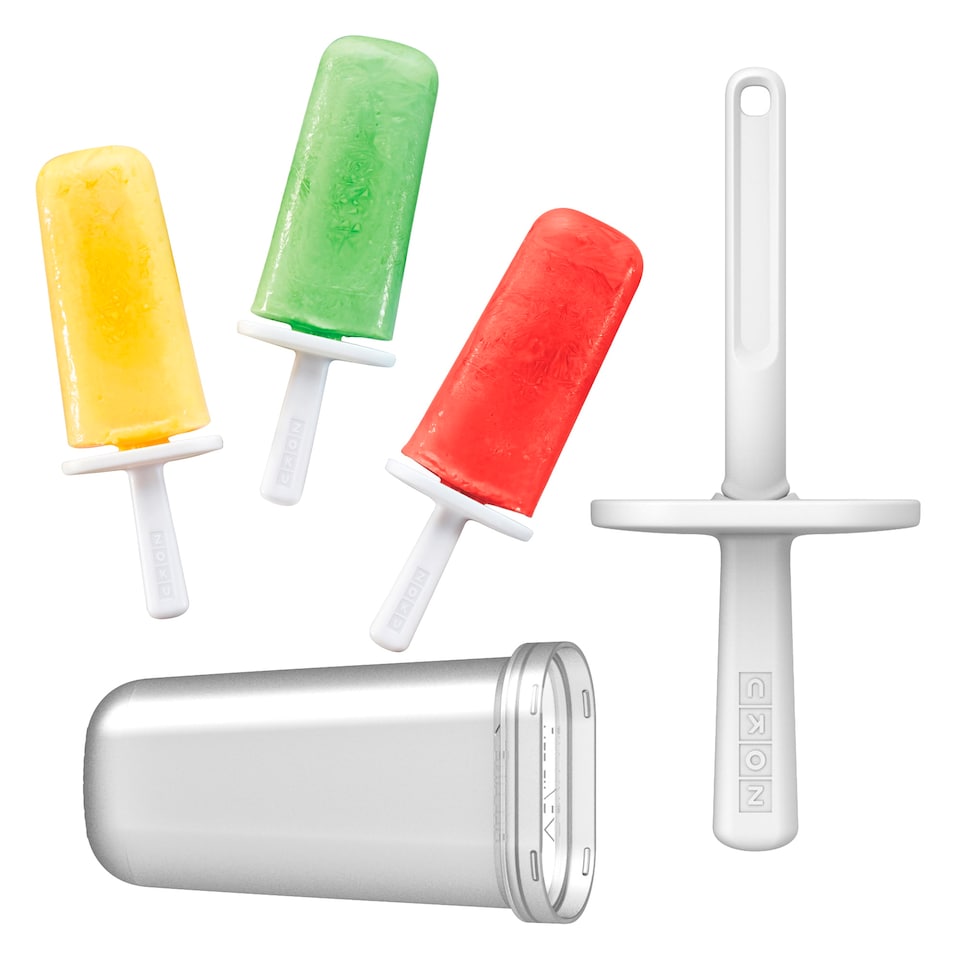 image 1 of Mod Ice Pop Mould - Set with 6 Sticks for Homemade Ice Pops | Orange | Orange | One Size | 1