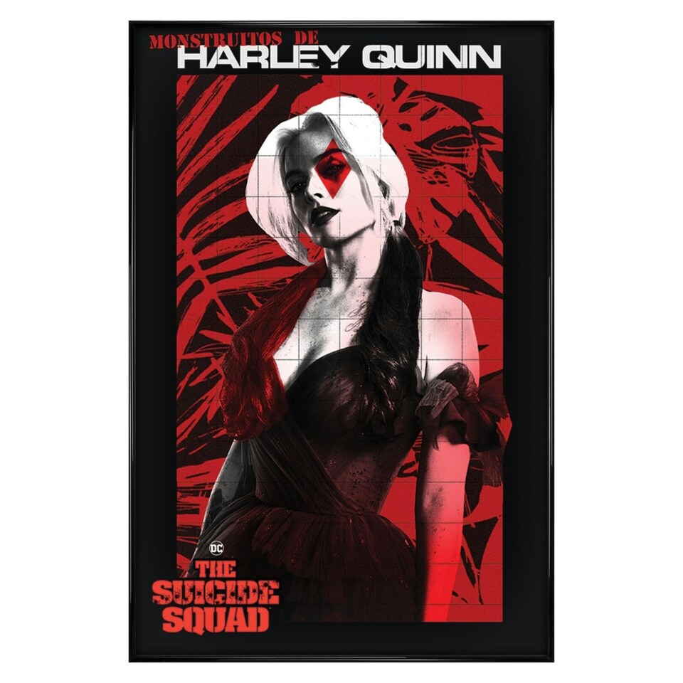 image 1 of Gloss Black Framed The Suicide Squad (Monstruitos De Harley Quinn) Maxi Poster