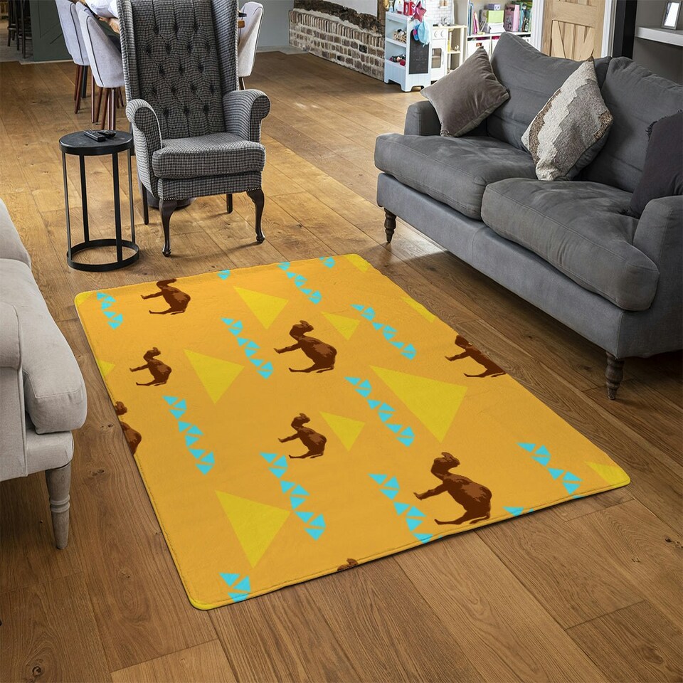 image 1 of Camels (Rug) Orange | Medium: 80x150cm