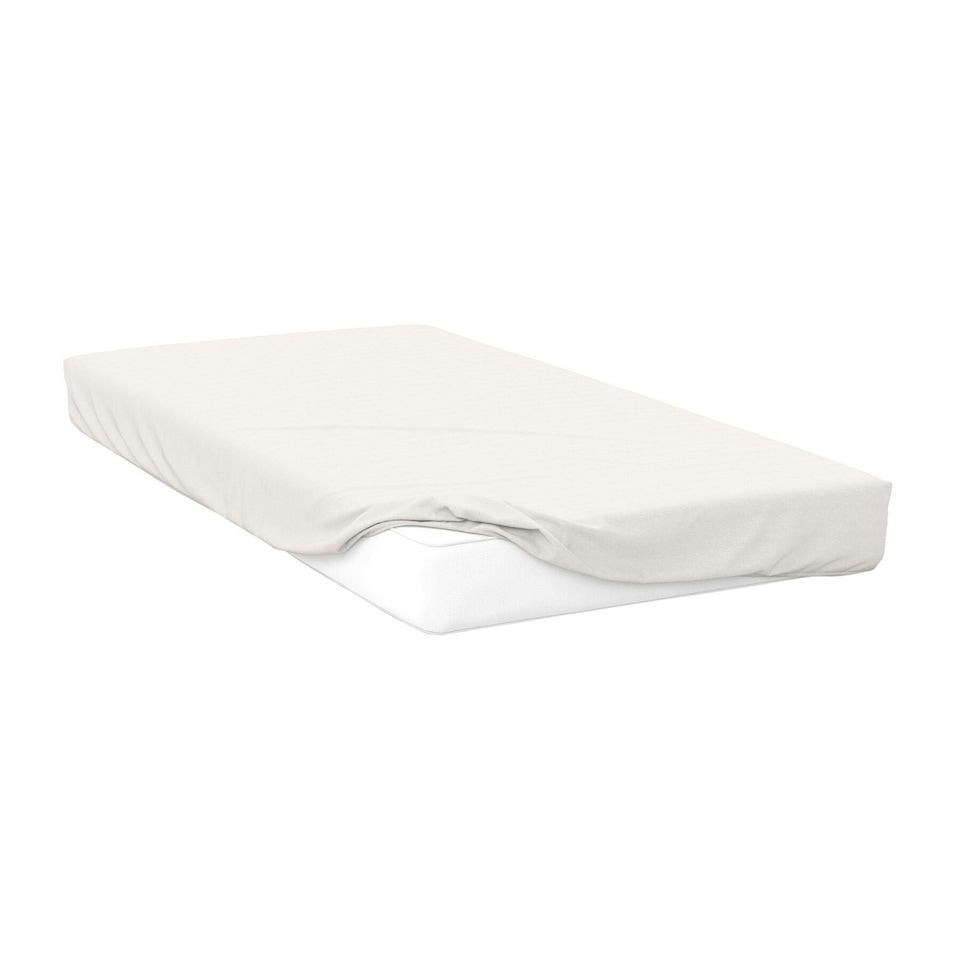 image 1 of Belledorm 200 Thread Count Cotton Percale Ultra Deep Fitted Sheet - Ivory - Single