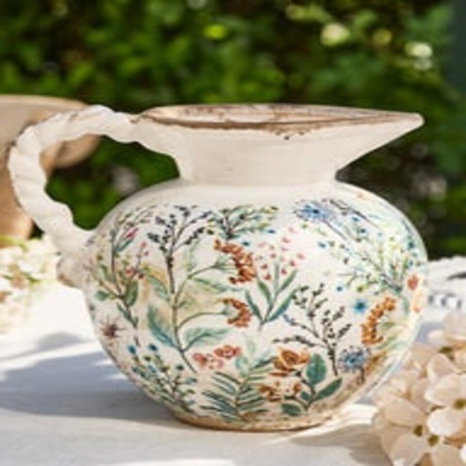 image 1 of Antique Inspired Meadow Jug Cream