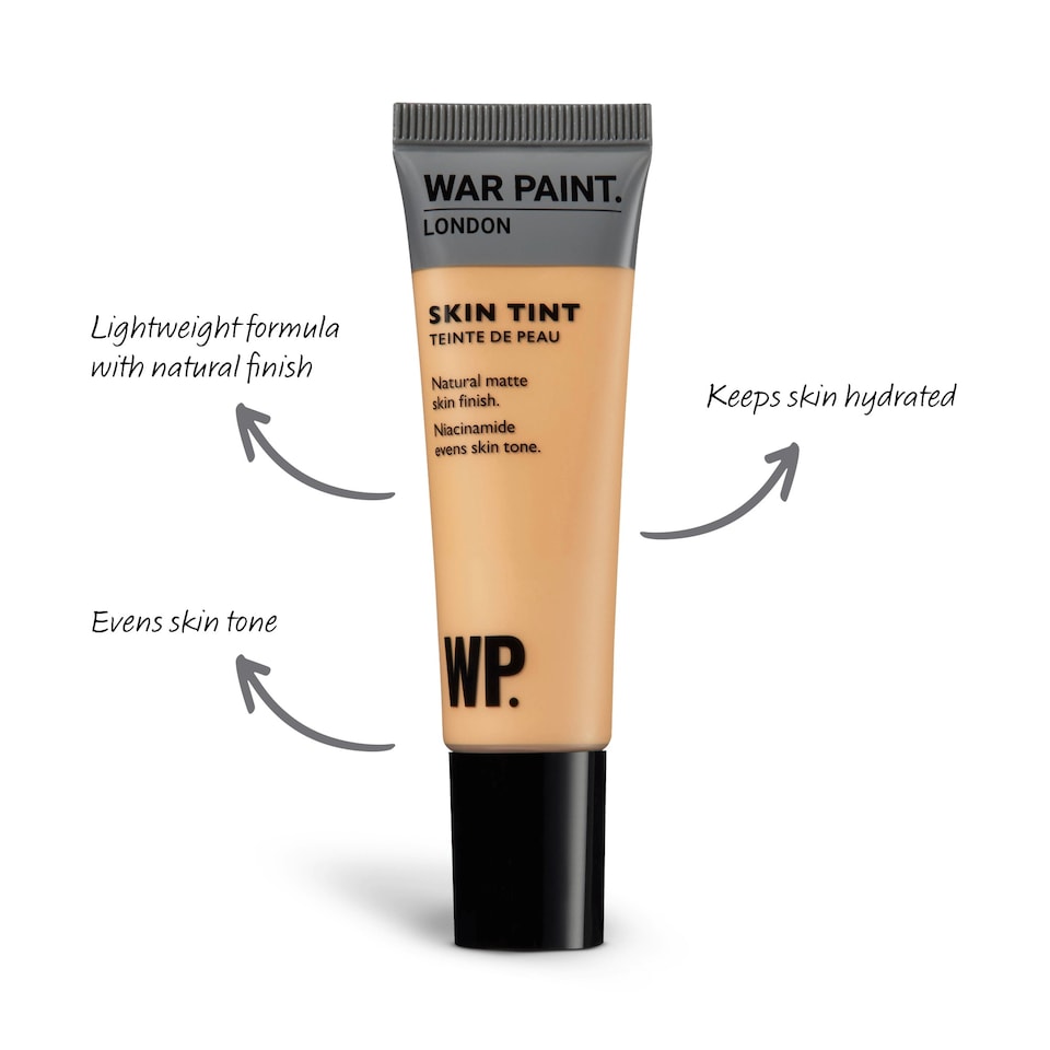 image 1 of War Paint for Men Skin Tint, Matte Natural Finish, Tinted Face Moisturiser with Niacinamide, Hydrates and Evens Out Skin Tone, Lightweight Formula, Shade T3 30ml