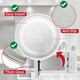 image 4 of SPARES2GO Universal Microwave Turntable Plate Smooth Flat Glass Dish Tray (10.65" / 27cm / 270mm)