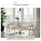 image 3 of Dining Chair Bedano - woven fabric, padded, 150 kg load capacity - Set of 2 Grey | Greige