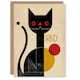 image 1 of Hbd Geometric Bold Animal Cat Lover Man Woman Birthday Card