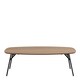 image 2 of Caracas Rectangular Coffee Table in Oak and Matt Black