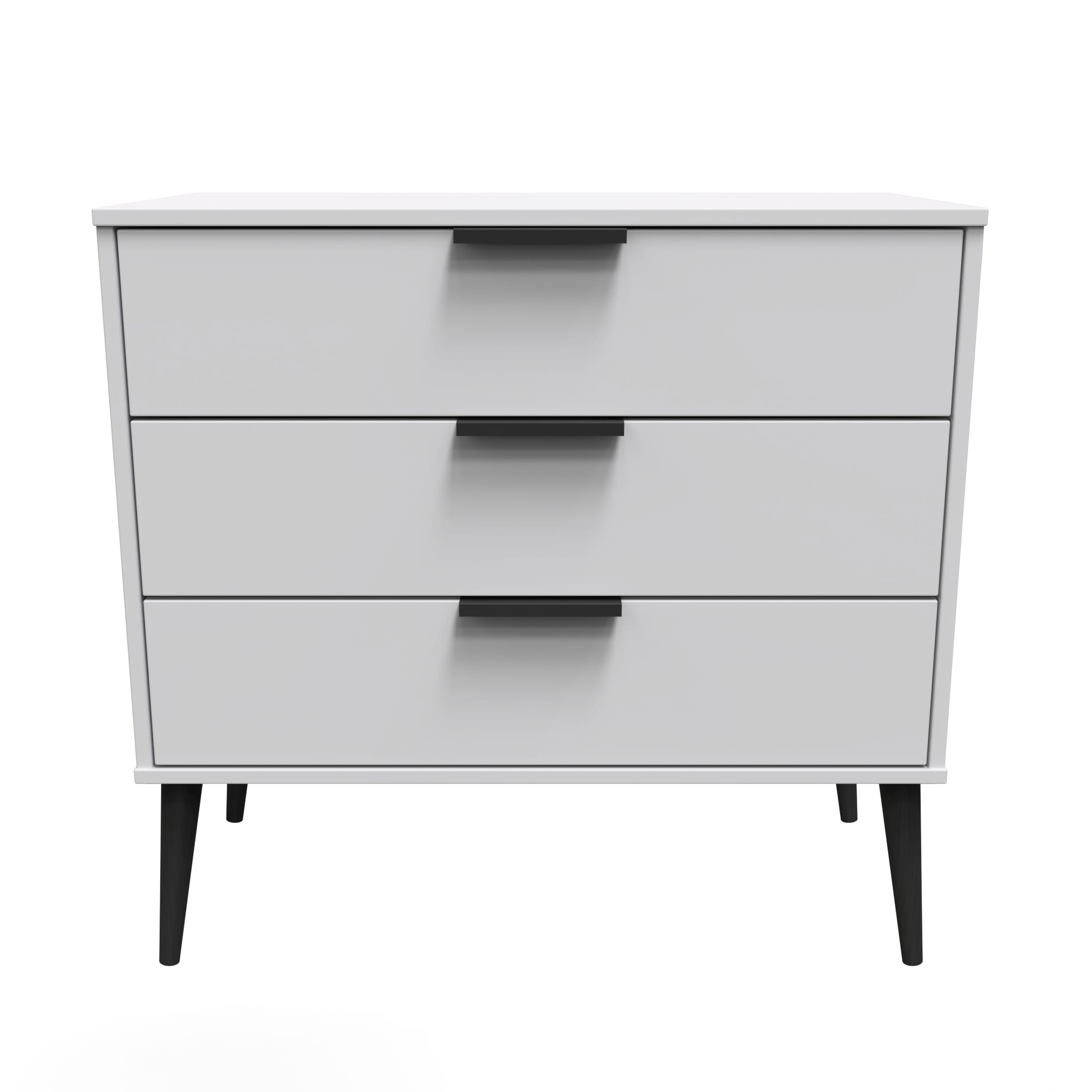 Osaka 3 Drawer Chest in Grey Matt
