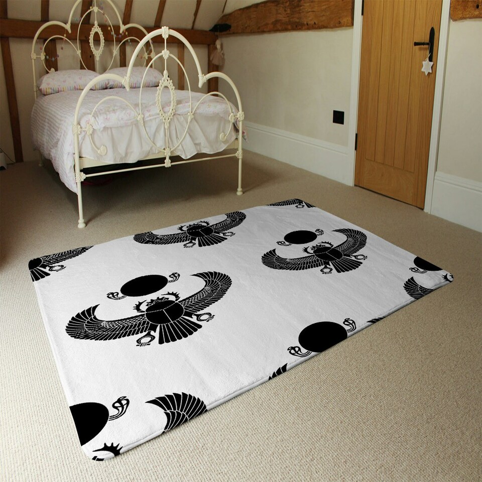 image 1 of Scarab Silhouette (Rug) Black | Medium: 80x150cm