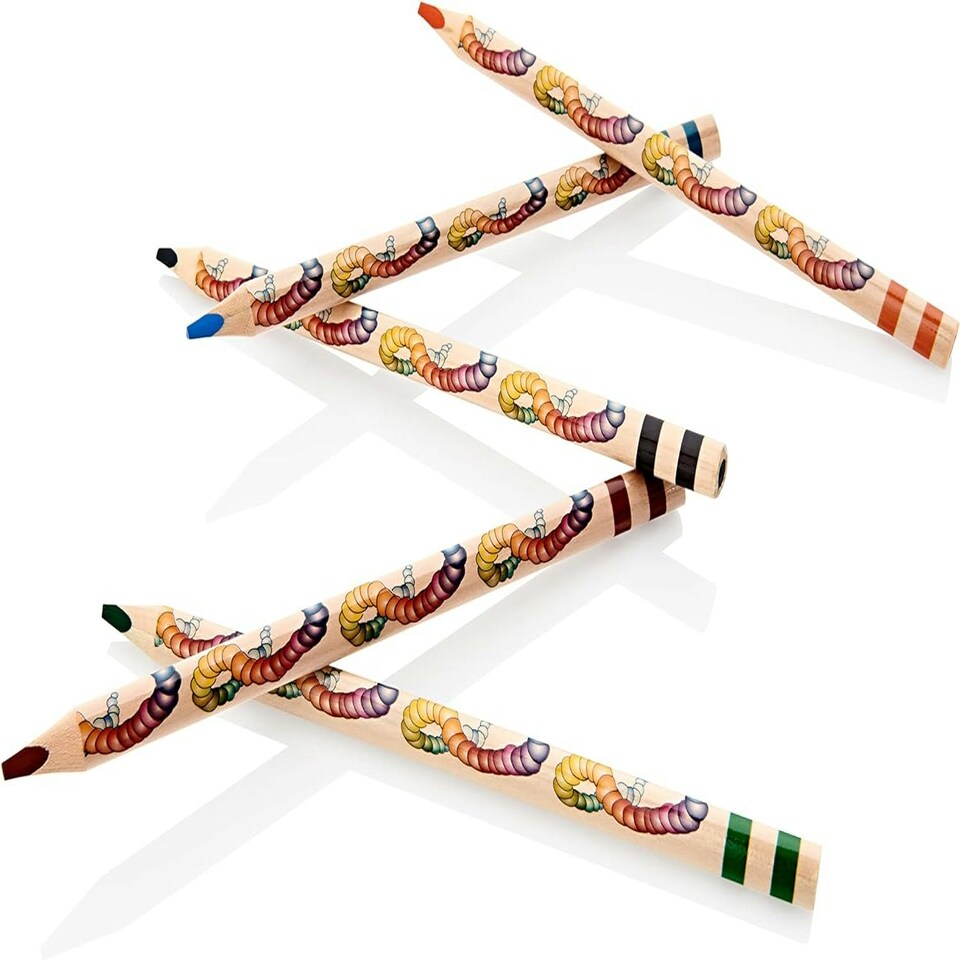 image 1 of Pack of 12 Jumbo Triangle Easy Grips Colour Pencils by World of Colour