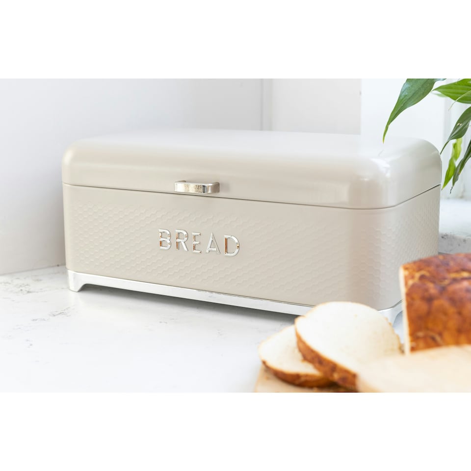 image 1 of Lovello Bread Bin Latte Cream Textured