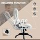 image 6 of Vinsetto Office Chair w/ Heating Massage Points Relaxing Reclining White