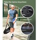 image 5 of Gr8 Home Black 5m Badminton Net Post Set Outdoor Portable Volleyball Pickleball Tennis